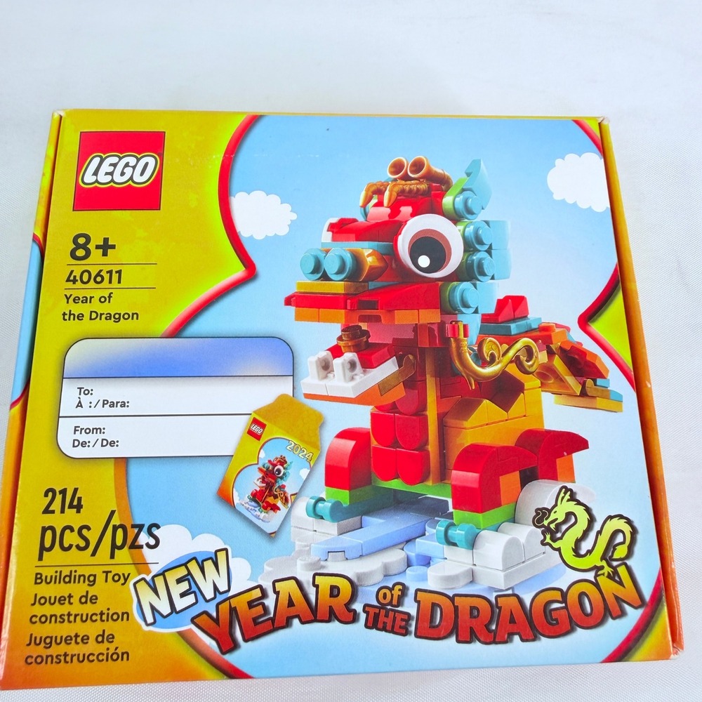 LEGO 40611 Year of the Dragon 2024 Lunar New Year Building Toy Set 214 Pcs NEW